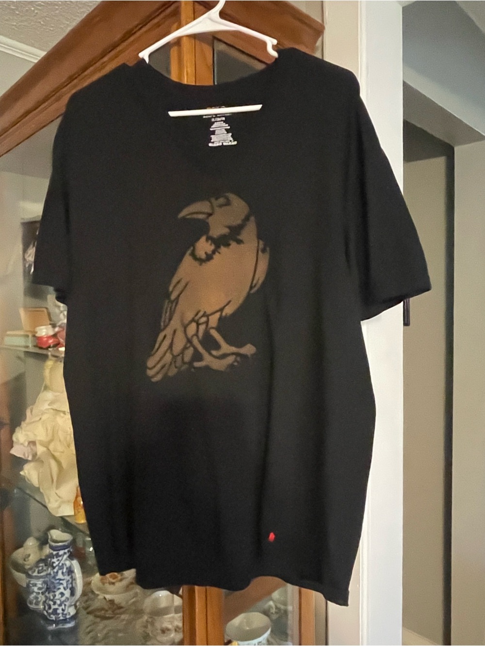 Polo by Ralph Lauren Black T-Shirt with Brown Graphic